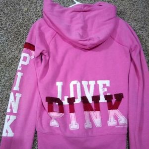 Pink Victoria secret zip up
